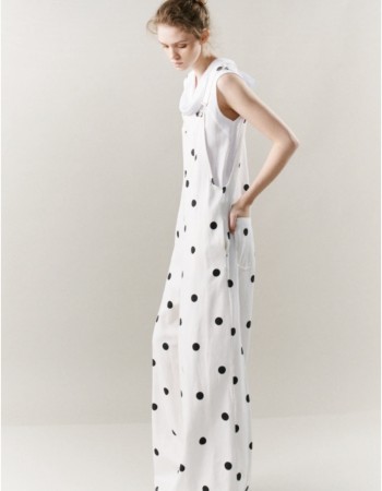 Βαμβακερή σαλόπετα σε ασπρόμαυρο πουά, δροσερή και άνετη για κάθε στιγμή