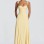 Maxi φόρεμα σε butter yellow απόχρωση με ενίσχυση στο στήθος, τιράντες που δένουν στον λαιμό και κορδόνι στην πλάτη για τέλεια 