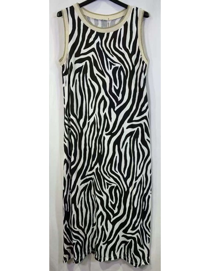     100% Βαμβακερό Φόρεμα Zebra