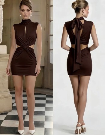 FW26 Pegky camel mini dress