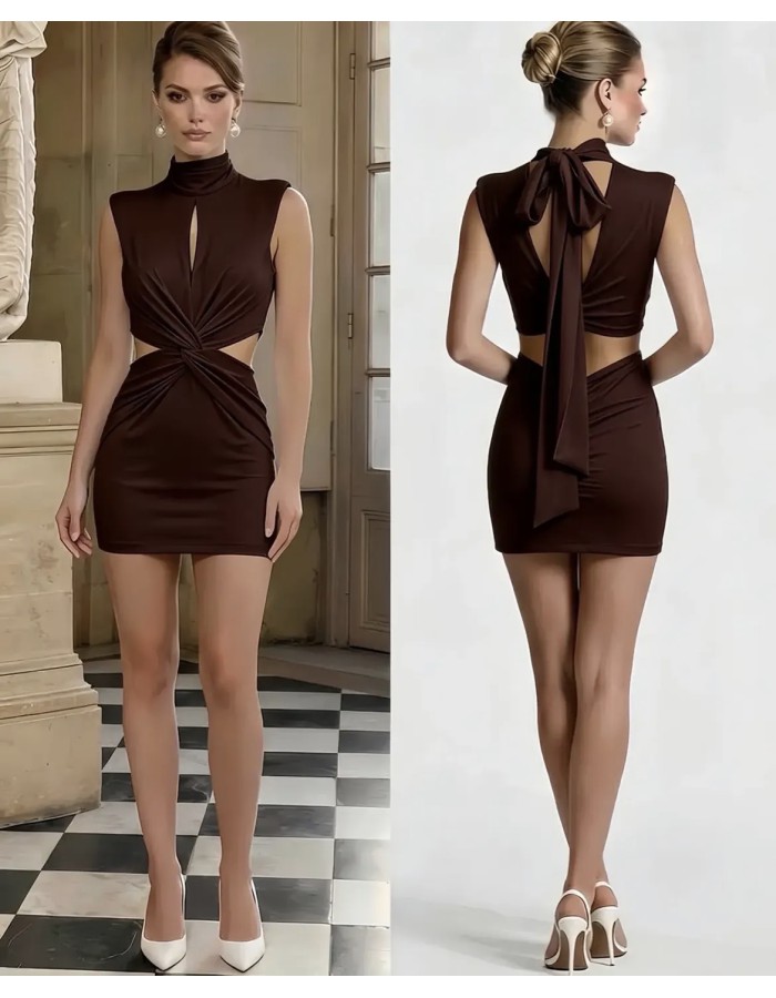 FW26 Pegky camel mini dress