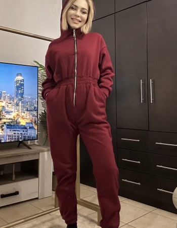 DIANA ολόσωμη με φλις και κουκούλα 