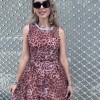 SS25 Leopard mini dress with stras