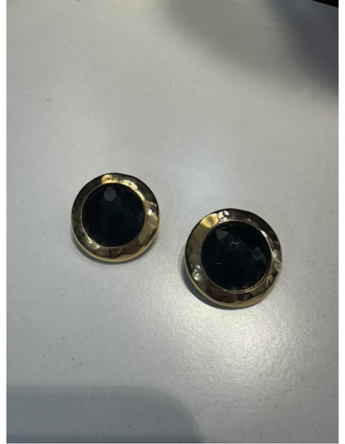 FW25 Gold black earrings 02