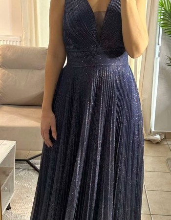 FW25 Luxury dress blue shine